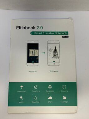 Elfinbook 2.0 Smart Erasable Notebook – Reusable Digital Note Taking NEVER USED